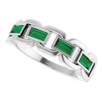 Chain Link Accented Ring