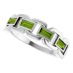 Chain Link Accented Ring