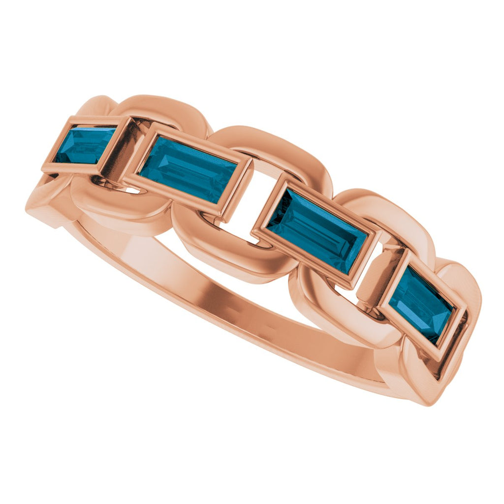 Chain Link Accented Ring