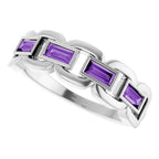 Chain Link Accented Ring