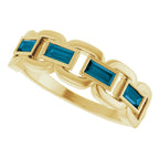 Chain Link Accented Ring