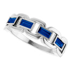 Chain Link Accented Ring