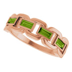 Chain Link Accented Ring