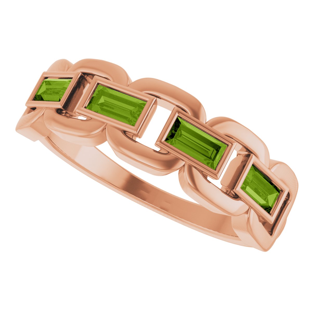Chain Link Accented Ring