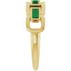 Chain Link Accented Ring
