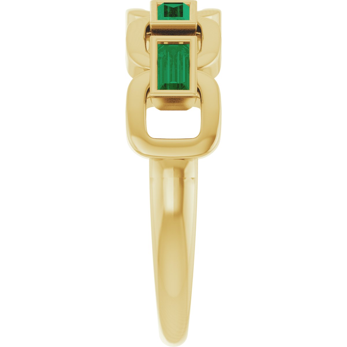 Chain Link Accented Ring