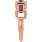 Chain Link Accented Ring
