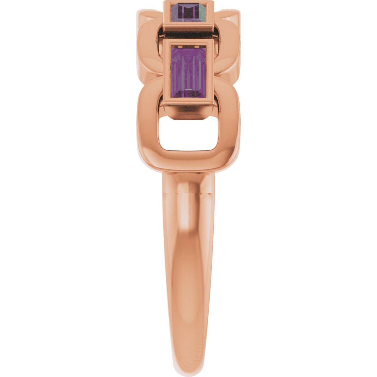 Chain Link Accented Ring