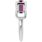 Chain Link Accented Ring