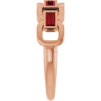 Chain Link Accented Ring