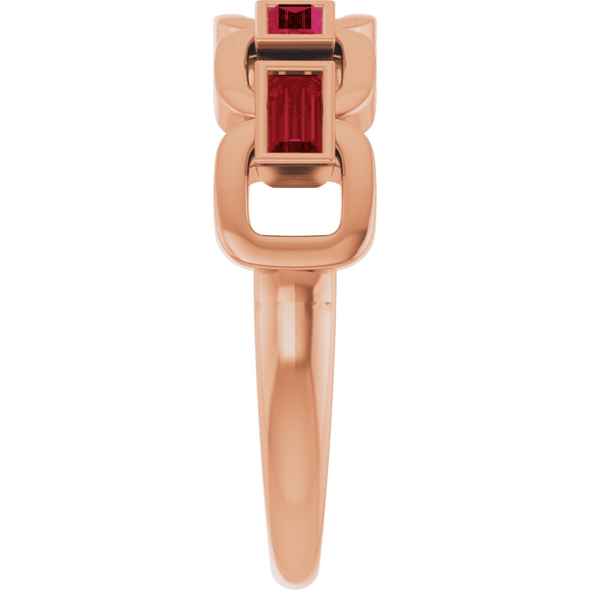 Chain Link Accented Ring