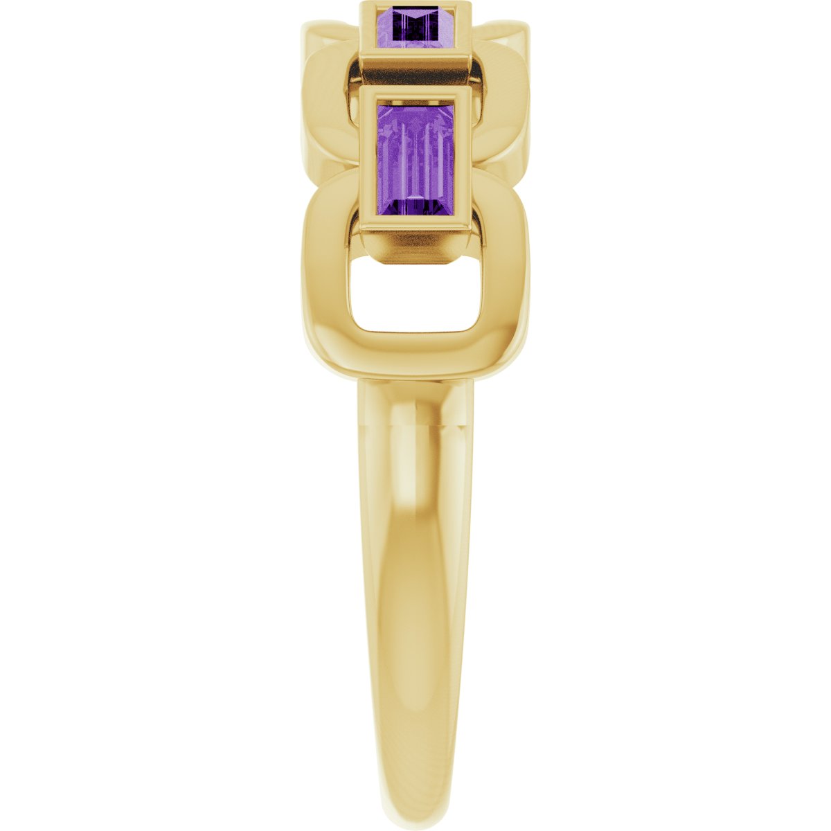 Chain Link Accented Ring