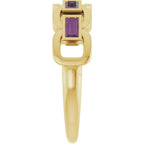 Chain Link Accented Ring
