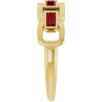 Chain Link Accented Ring