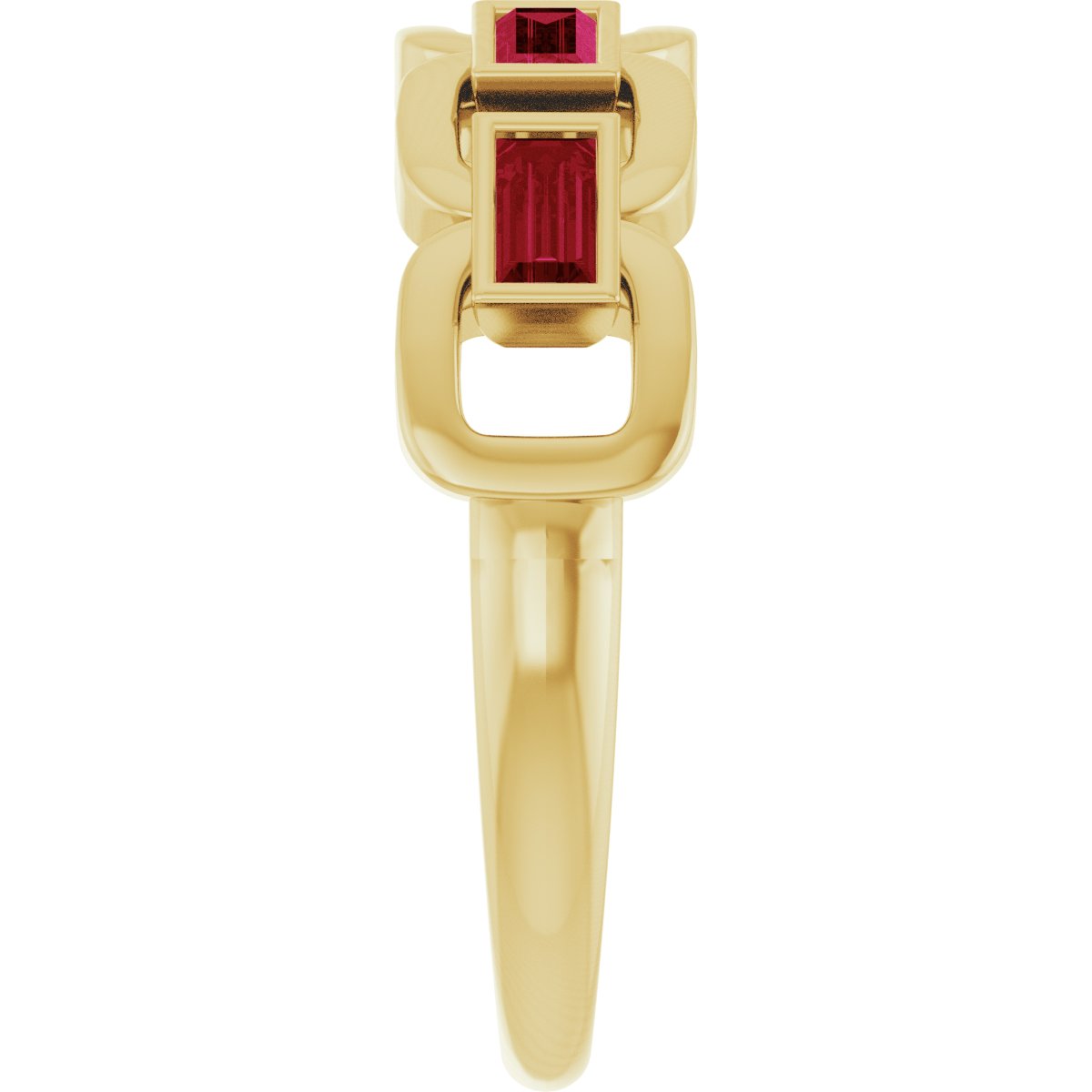 Chain Link Accented Ring
