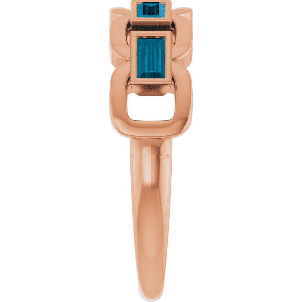 Chain Link Accented Ring