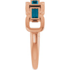 Chain Link Accented Ring