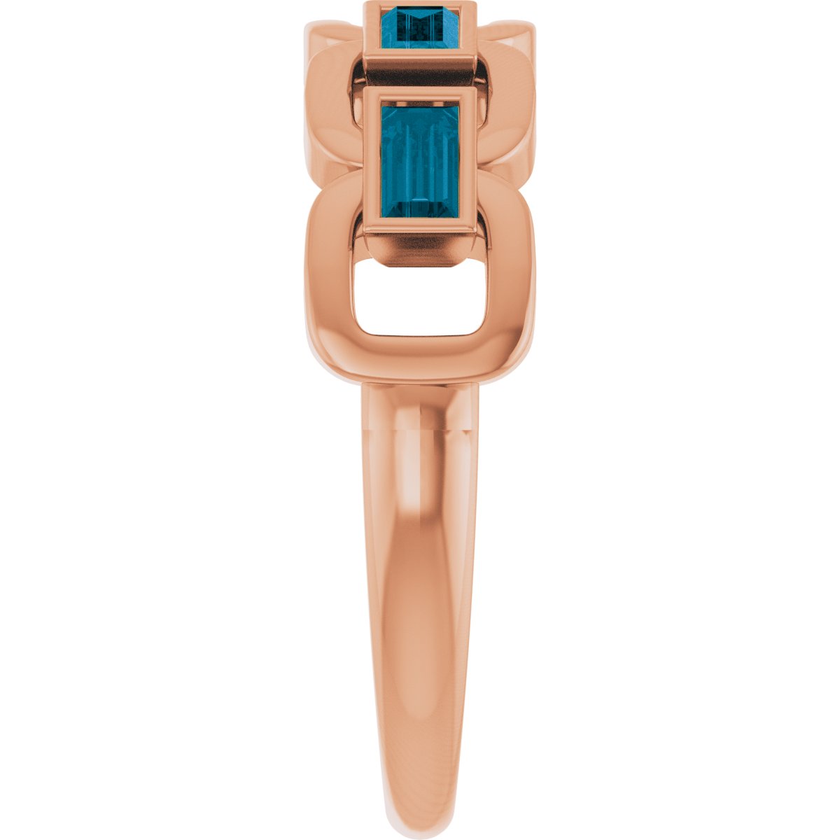 Chain Link Accented Ring