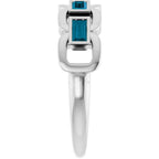 Chain Link Accented Ring