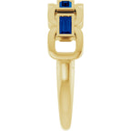 Chain Link Accented Ring
