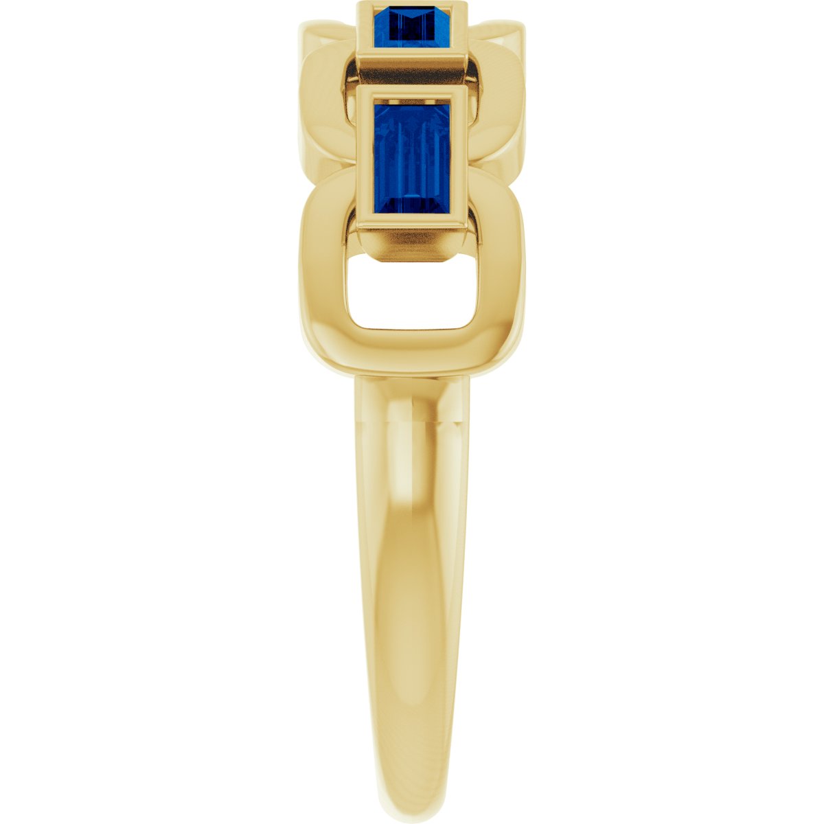 Chain Link Accented Ring