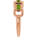 Chain Link Accented Ring