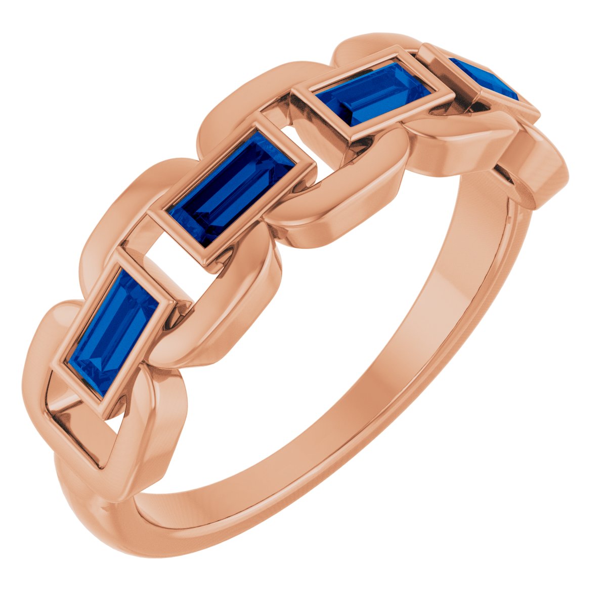 Chain Link Accented Ring
