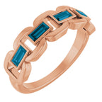 Chain Link Accented Ring