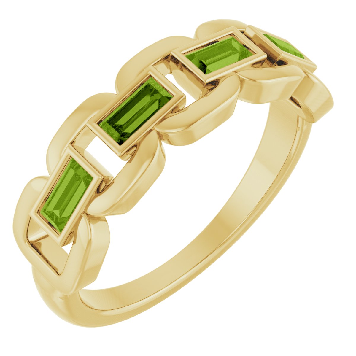 Chain Link Accented Ring