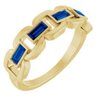 Chain Link Accented Ring