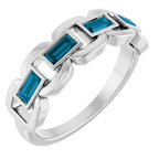 Chain Link Accented Ring