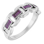 Chain Link Accented Ring