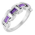 Chain Link Accented Ring