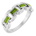Chain Link Accented Ring