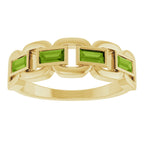 Chain Link Accented Ring