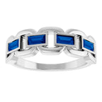 Chain Link Accented Ring