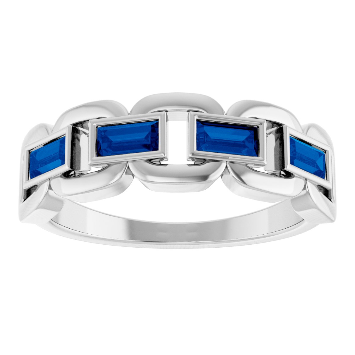 Chain Link Accented Ring