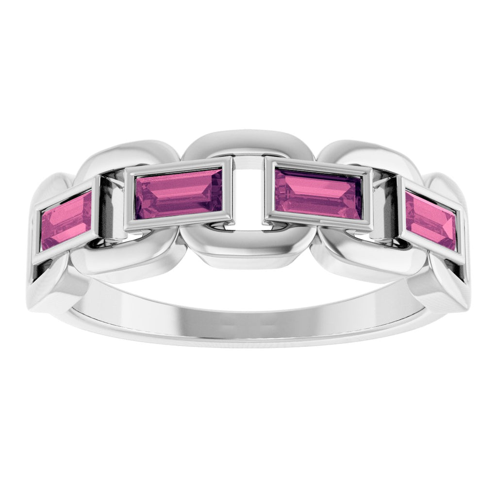 Chain Link Accented Ring