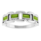 Chain Link Accented Ring