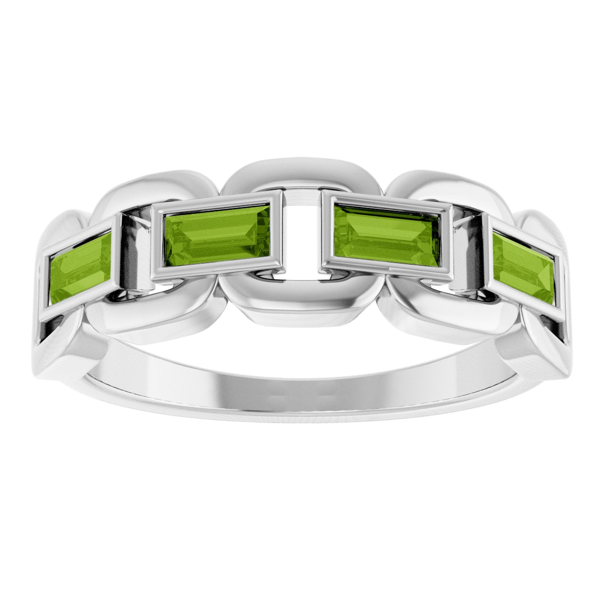 Chain Link Accented Ring