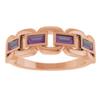 Chain Link Accented Ring
