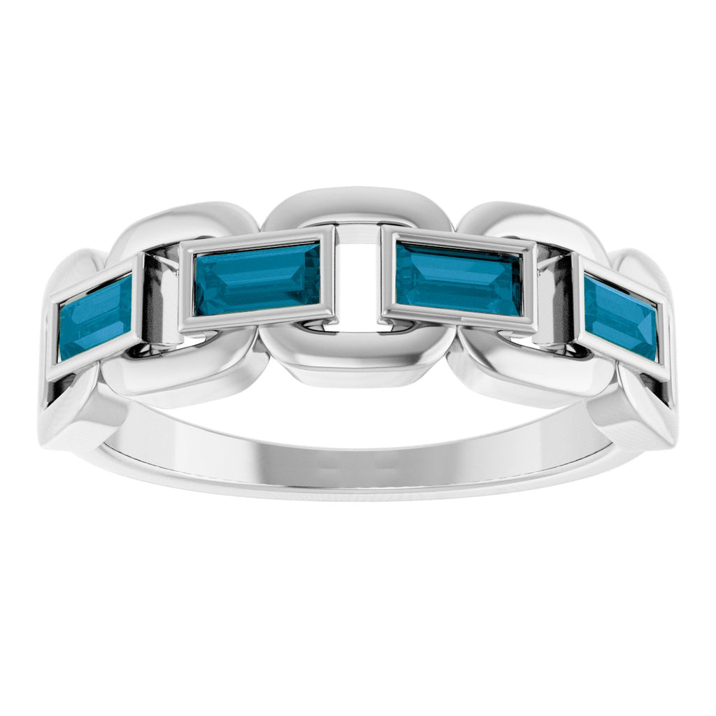 Chain Link Accented Ring