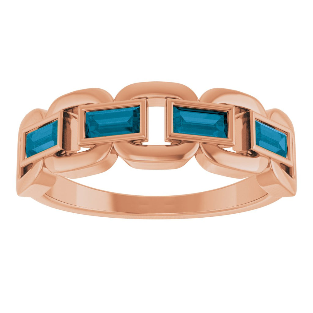 Chain Link Accented Ring