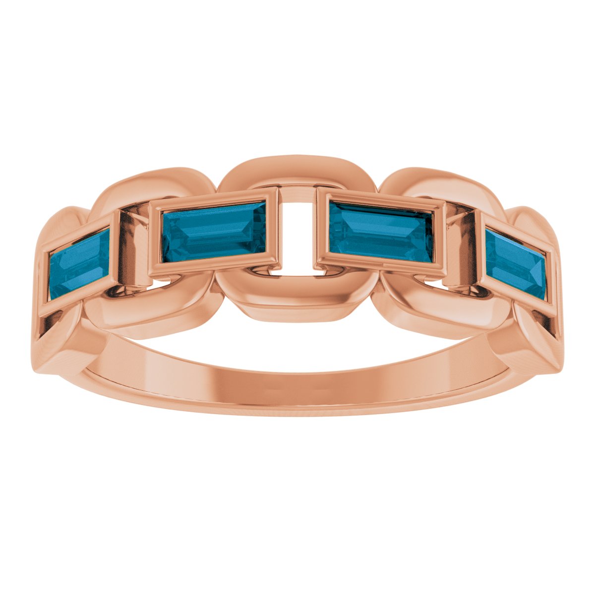 Chain Link Accented Ring