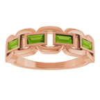 Chain Link Accented Ring