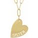 Mama or Sister Heart Necklace or Pendant