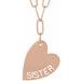 Mama or Sister Heart Necklace or Pendant