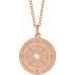 Accented Compass Necklace or Pendant