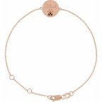 Engravable Paw Print Bracelet