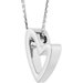 Elongated Heart Necklace or Pendant